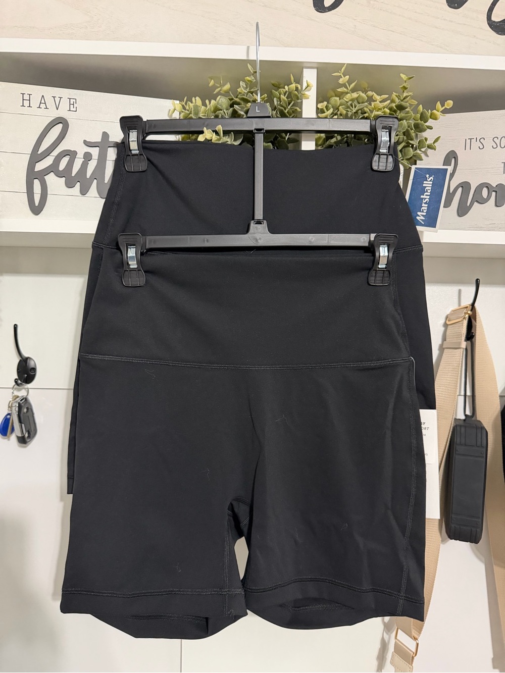 High-Waist Black Women’s Active Shorts (2)